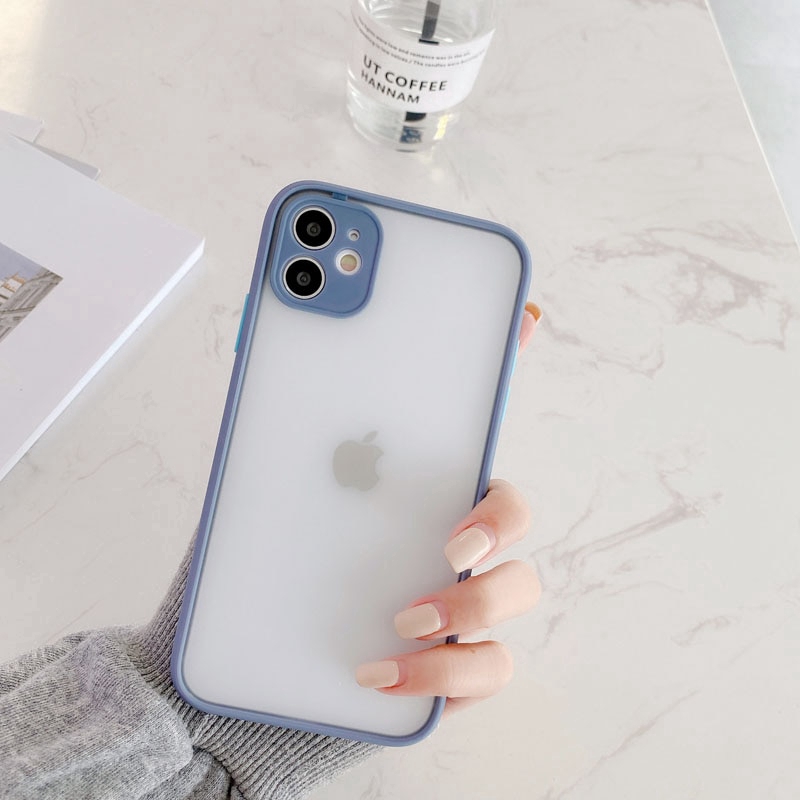 Camera Protection Bumper Phone Cases For iPhone 11 11 Pro Max XR XS Max X 8 7 6 6S Plus Matte Translucent Shockproof Back Cover