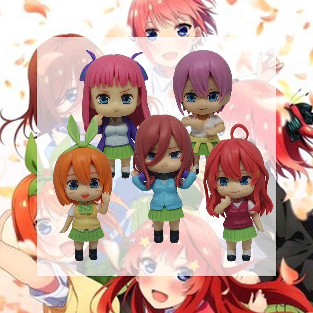Action Figure Gotoubun no Hanayome "Itsuki, Yotsuba, Ichika, Miku, Nino" - areaanime