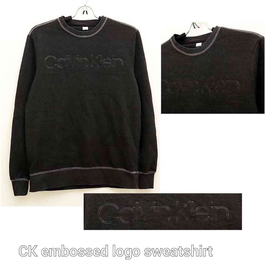 calvin klein logo sweatshirt black