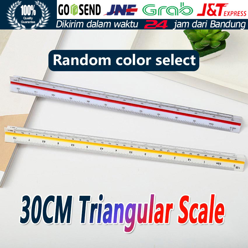 

Scale Ruler 30 Cm / Penggaris Skala Segitiga / Drafter Dan Arsitek / Teknik Sipil / Insinyur