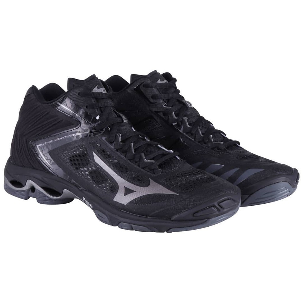 MIZUNO SEPATU VOLLEY BADMINTON V1GA190597 WAVE LIGHTNING Z5 MID - BLACK MET. SHADOW