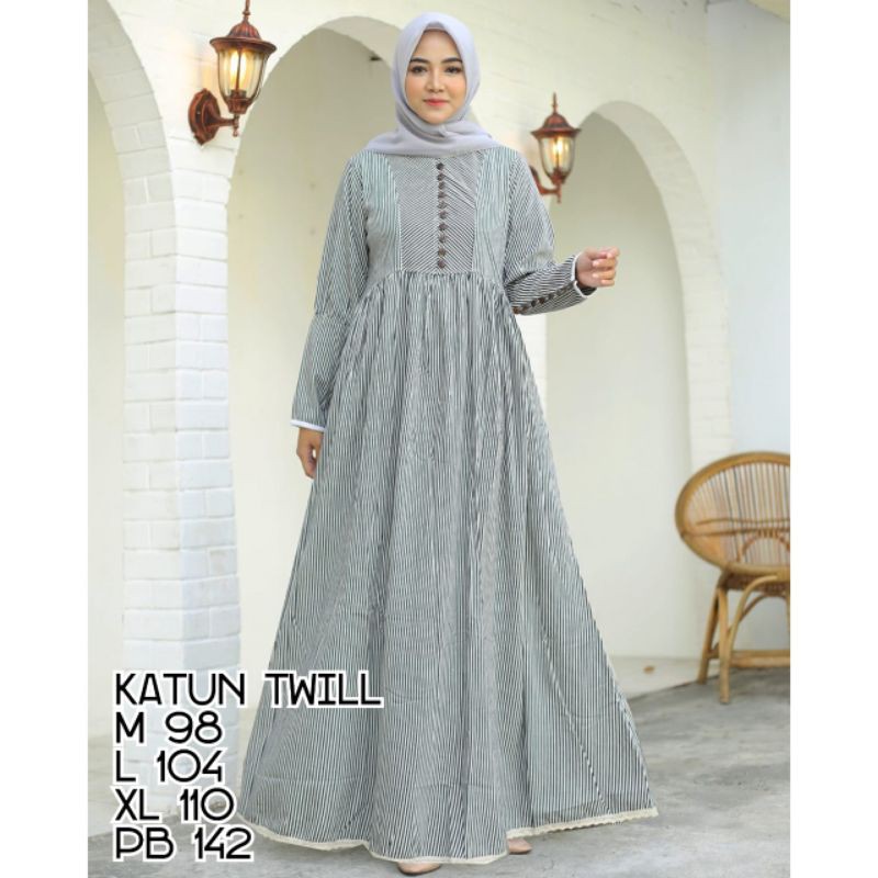 gamis cantik linen dan fanel