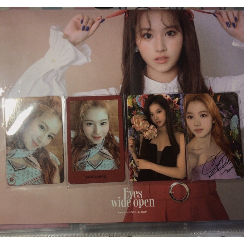 wtt/wts photocard sana twice eyes wide open more&more signed