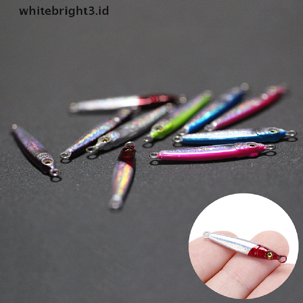 {whitebright3.id} 3g Fishing Hard Bait Lead Fish Lure Casting Spoon Metal Jig Spinner Accessory ,