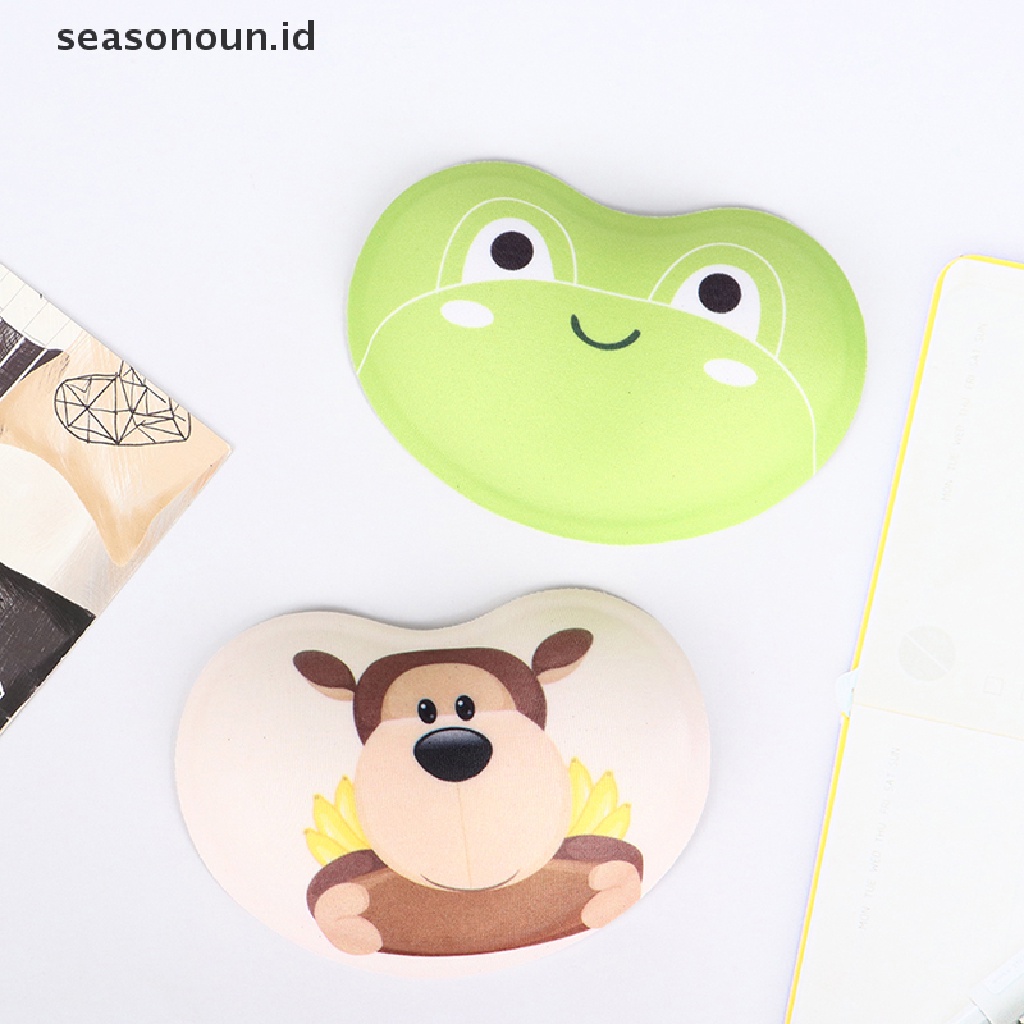 (seasonoun) Mouse Pad Silikon Dengan Bantalan Pergelangan Tangan Untuk Komputer Desktop