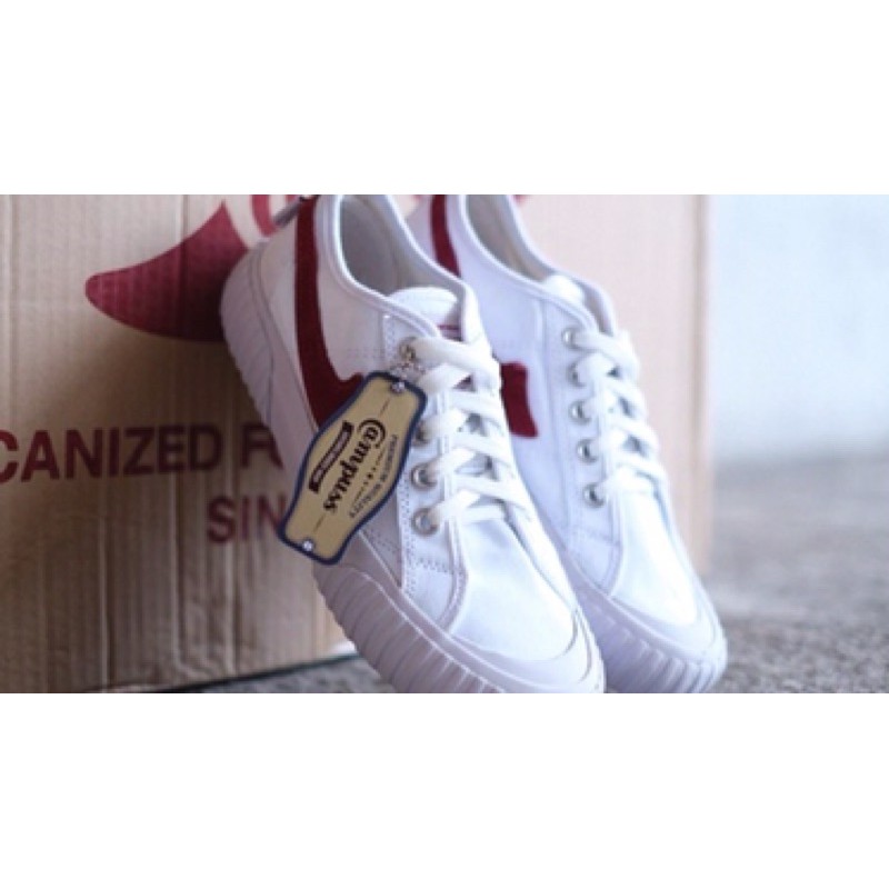 Campuss Semesta White Red low