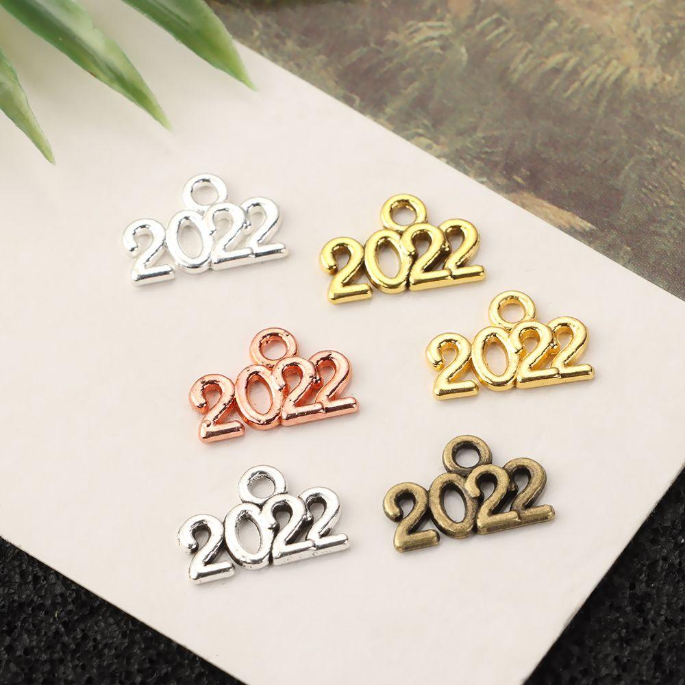 Lily 70pcs Nomor2022 Liontin Vintage Aksesoris DIY Charm