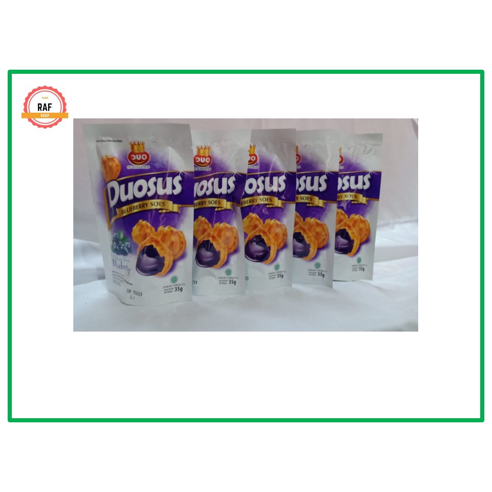 

Kue Paket duosus Murah Rasa Krim Bluberri Isi 5 Pcs