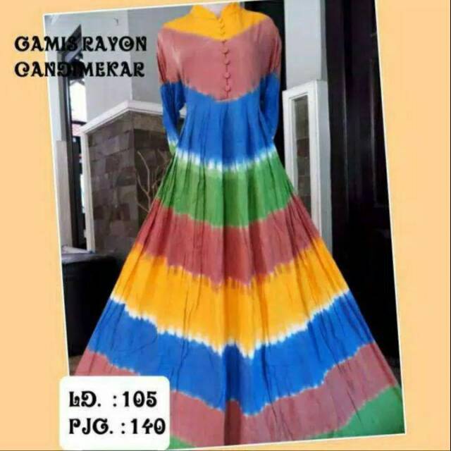 Gamis rayon candi mekar