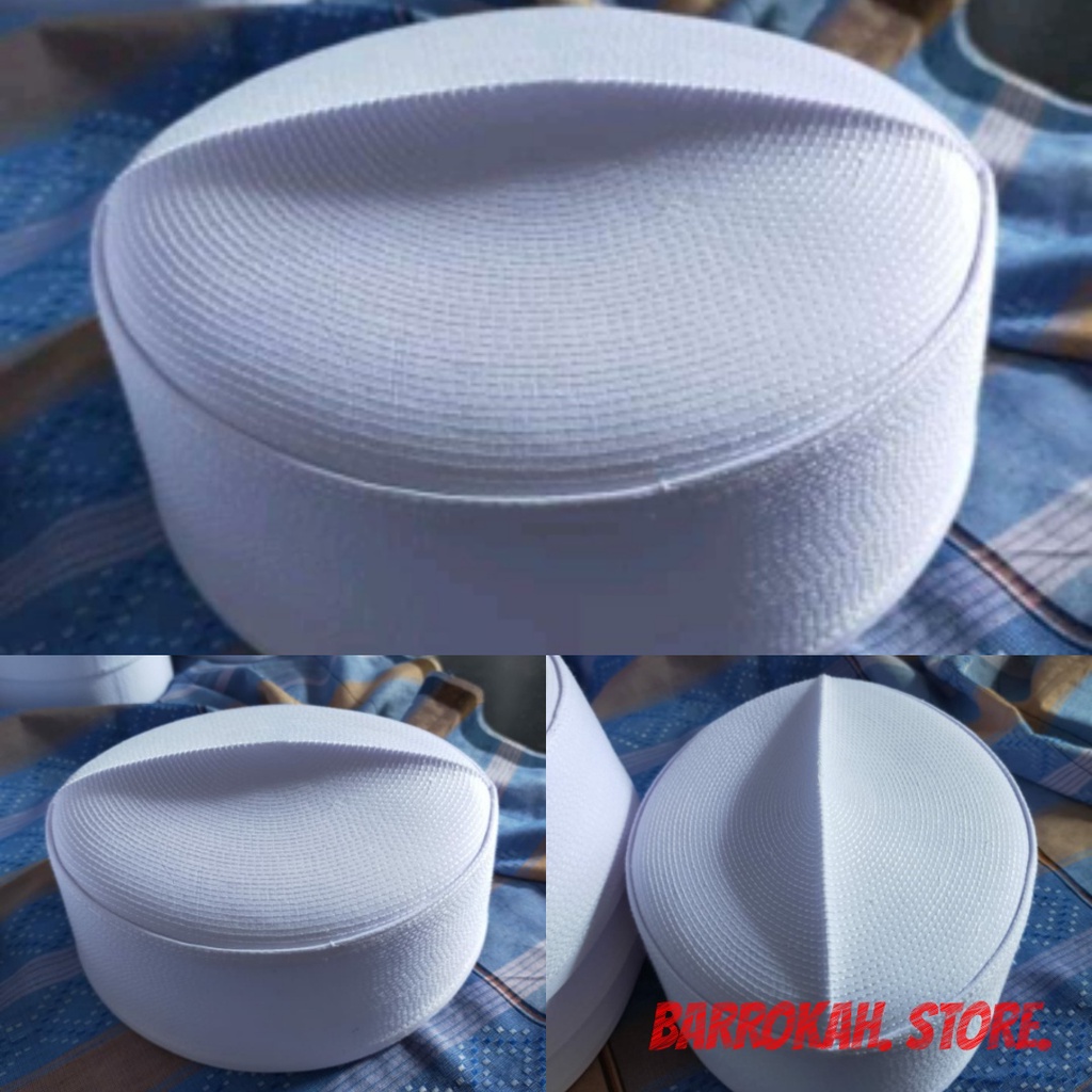 Kopiah santri putih keras kalbut super