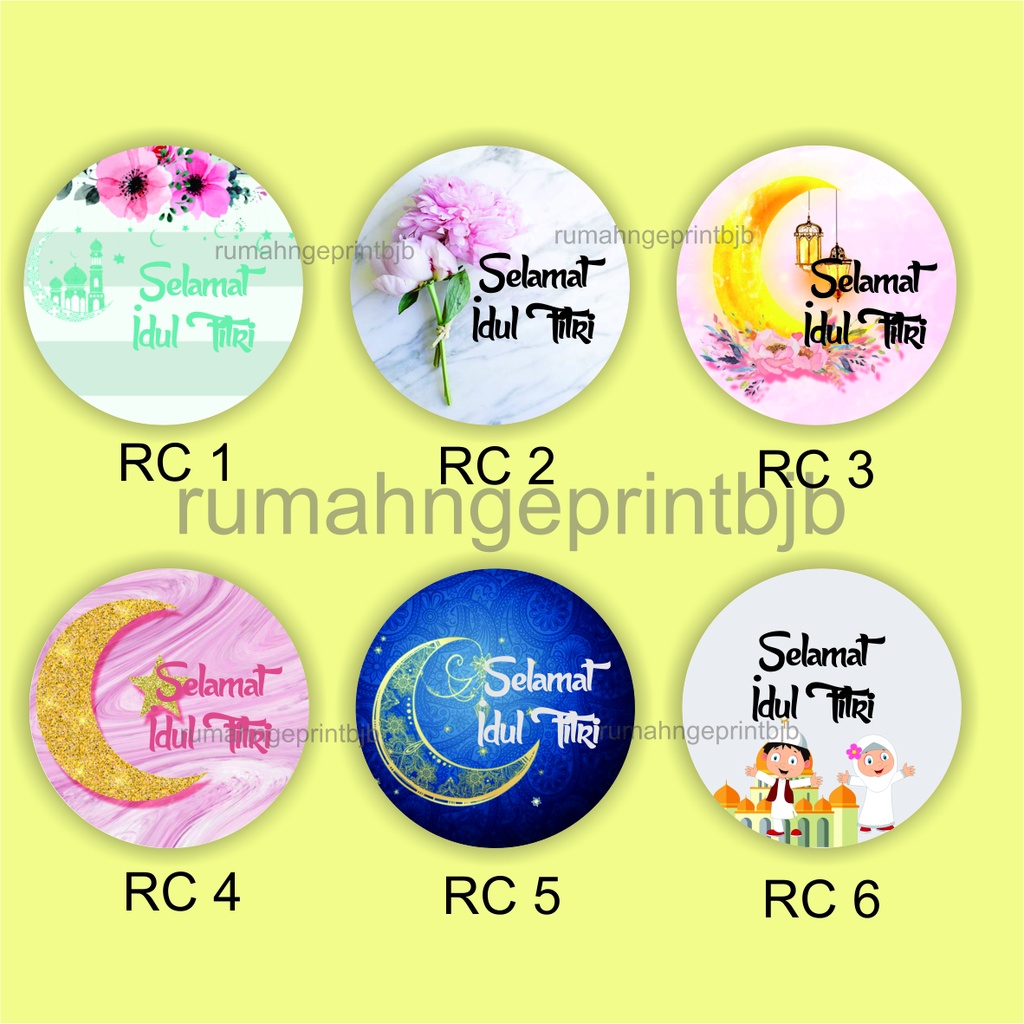 

12 PCS (3cm) STIKER LABEL SEGEL TOPLES LEBARAN IDUL FITRI HAMPERS CUSTOM NAMA & UKURAN