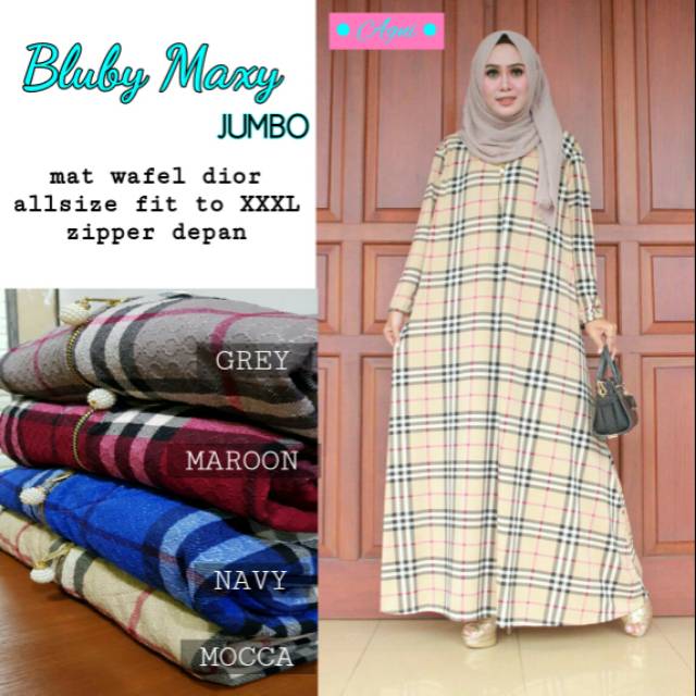 Baju long dress Bluby maxi jumbo