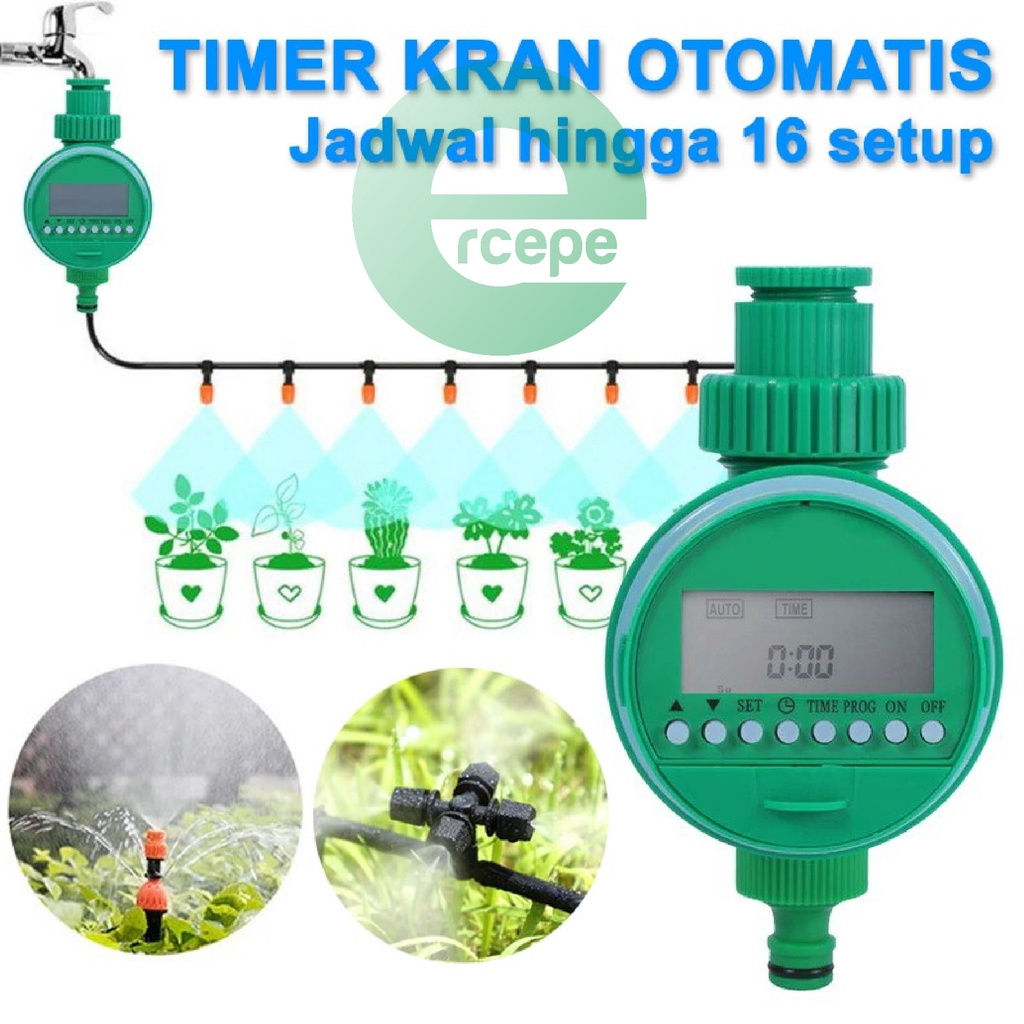 Jual Alat Penyiraman Tanaman Otomatis LCD Digital Timer Water Garden