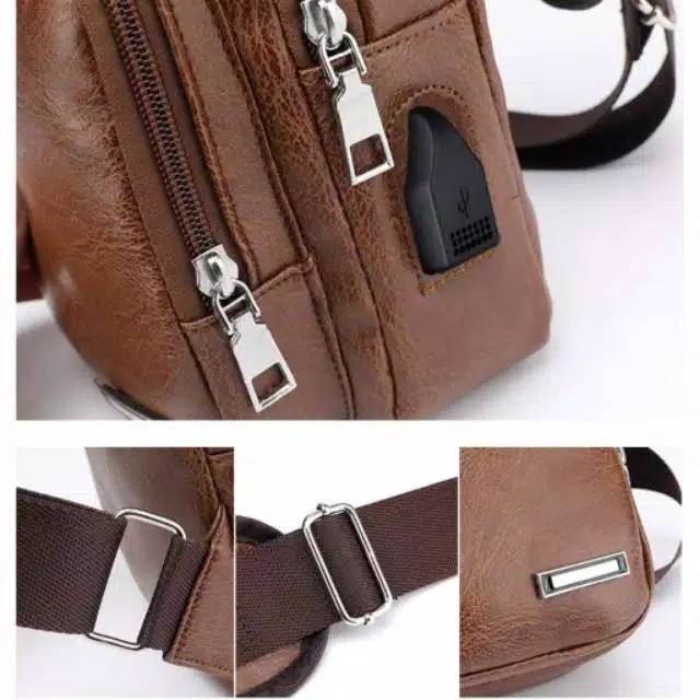 Medan Termurah KD055 Best Seller Bag Man Leather Tas Pria Kulit Impor