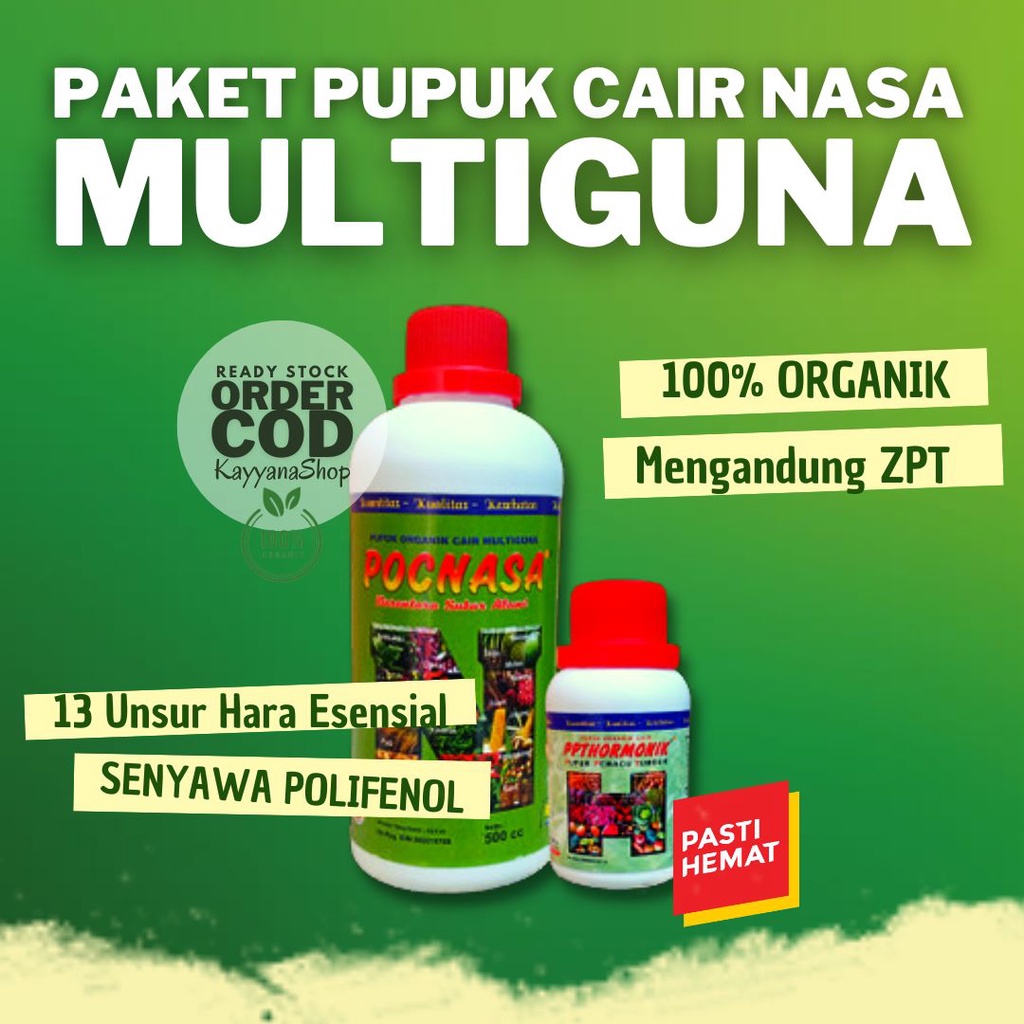 Paket Pupuk Nasa Cabe / POC Nasa dan Hormonik Untuk Tanaman Cabe / Pupuk Organik Cair Nasa Lengkap /