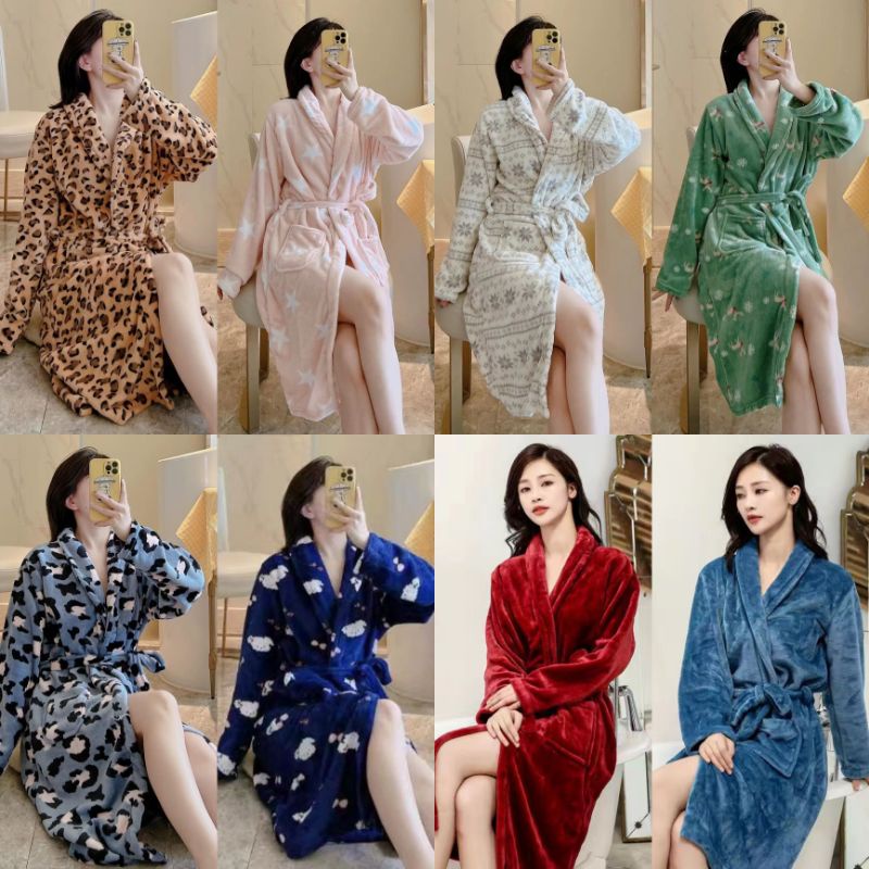 KIMONO HANDUK BULU HALUS IMPORT HANDUK KIMONO IMPORT PRIA WANITA BAJU TIDUR WANITA IMPORT