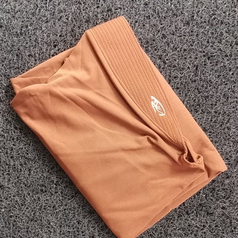 069 JUMBO SYAR'I ORI AREY HIJAB | JILBAB INSTAN KERUDUNG ORIGINAL-mocca