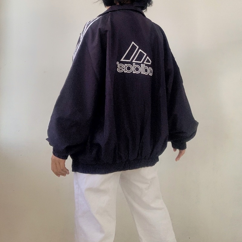 vtg adidas big logo windbreaker jacket - thrift