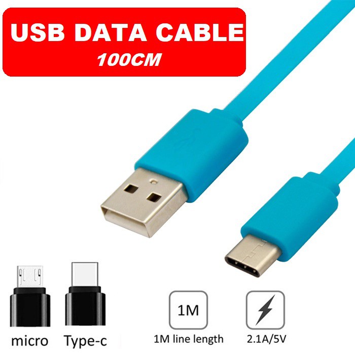 Kabel Data SUPER ONE for Micro USB / Type C 100cm - Cable Fast Charging Motif 1M