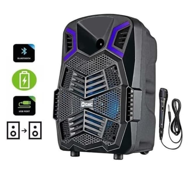 Speaker Portable GMC 897K Free Mic Speaker Multimedia Bluetooth Radio