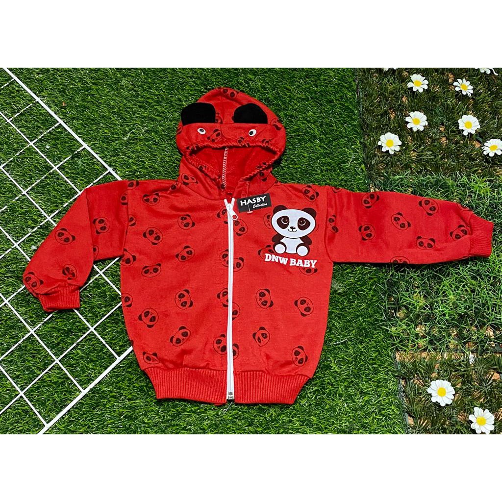 sweater anak motif panda 3-12 bulan