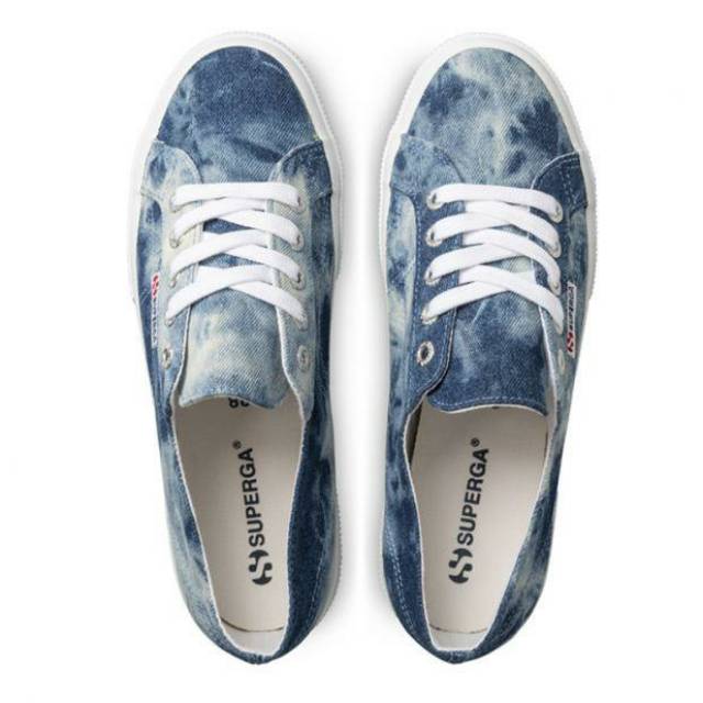 superga tie dye denim sneakers
