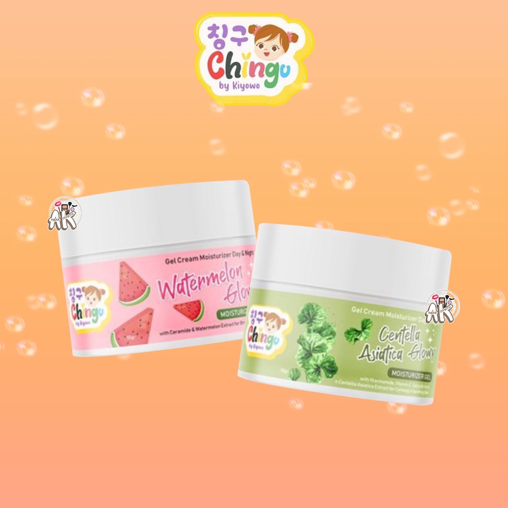 CHINGU GEL CREAMY MOISTURIZER DAY &amp; NIGHT CICA GLOWY &amp; WATERMELON GLOWY CHINGU BY KIYOWO