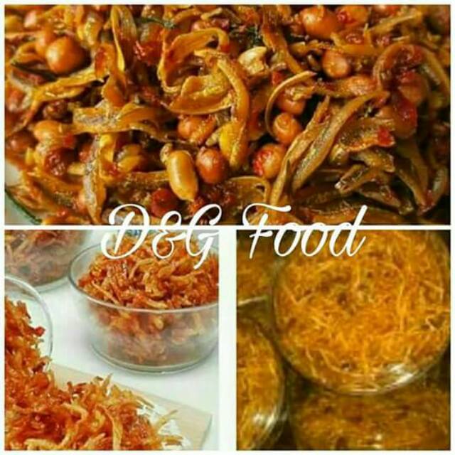 

Teri belah + kacang ....