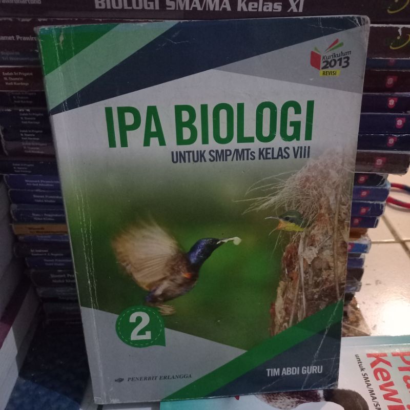 BUKU BEKAS IPA BIOLOGI SMP kelas 2 erlangga