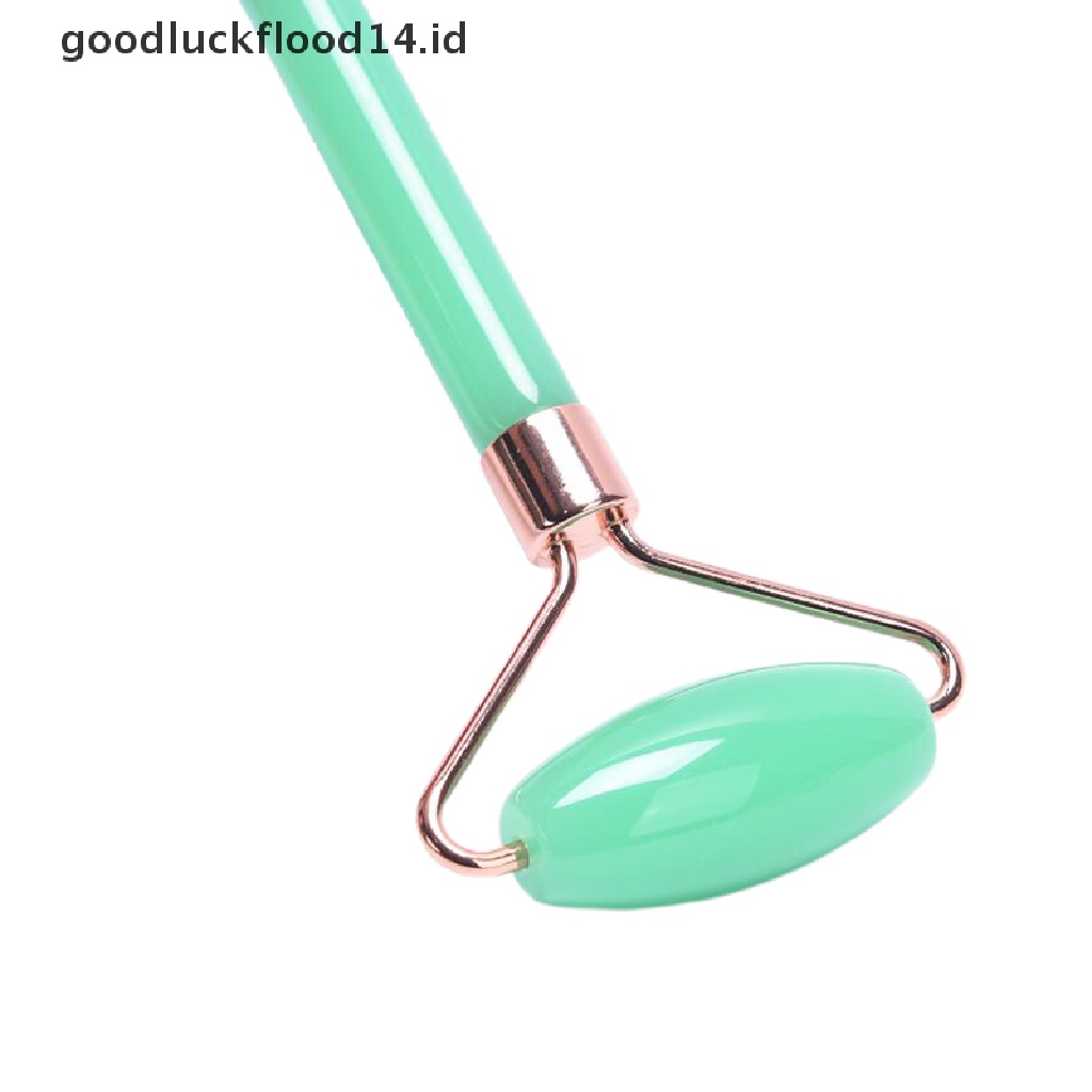 [OOID] Double Headed Massage Gua Sha Jade Facial Roller Face Lift Up Skin Care SPA Tool ID