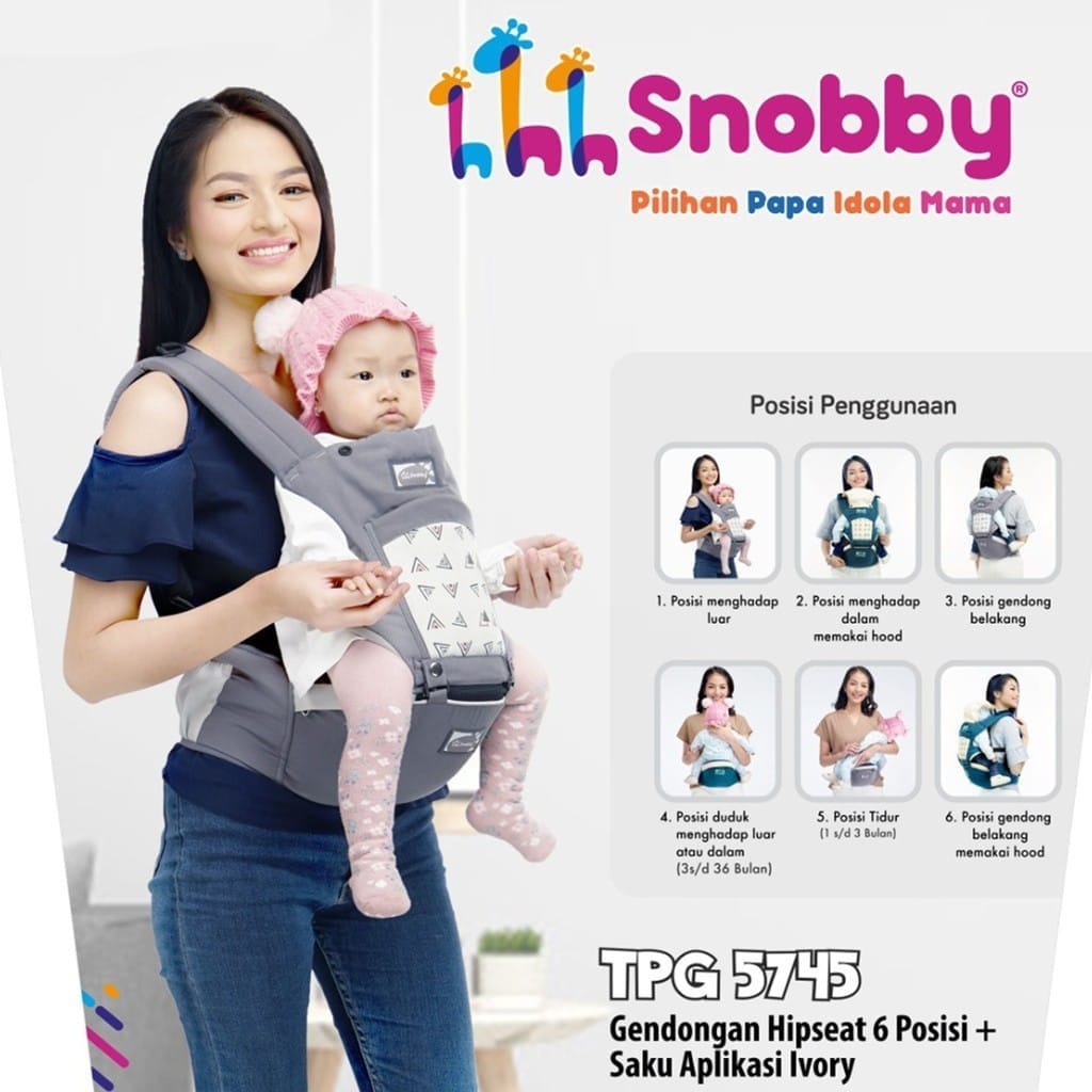 GENDONGAN BAYI  HIPSEAT SNOBBY TPG 5745