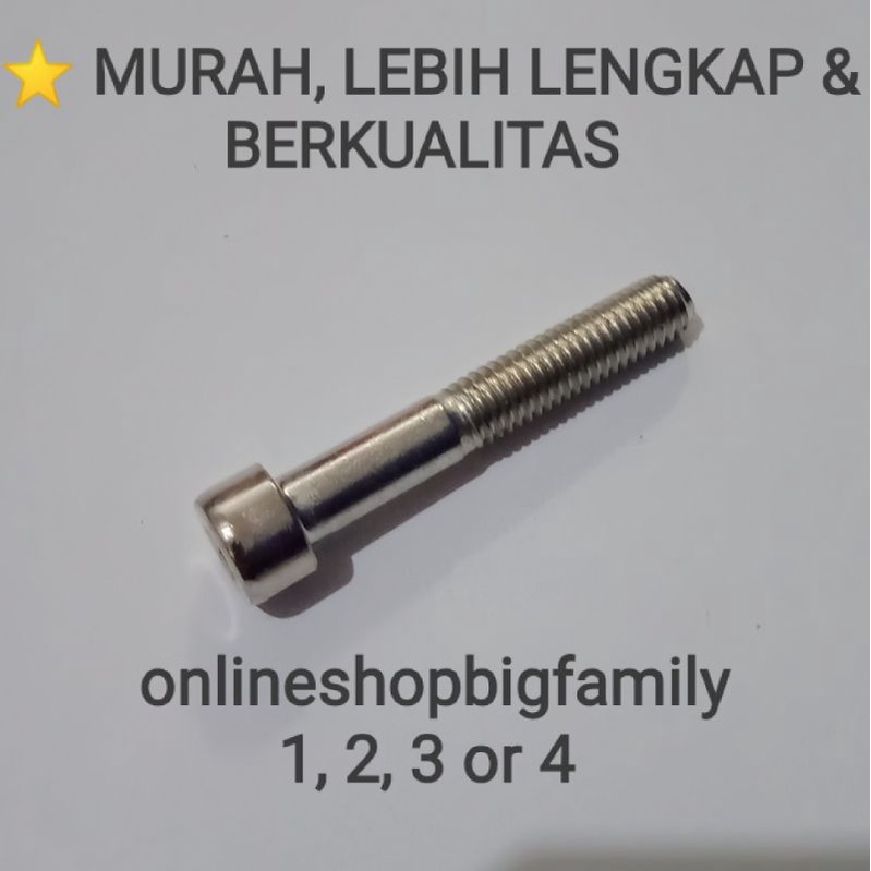 Jual BAUT L M8X50 (DRAT 12, PANJANG 5 CM) | Shopee Indonesia