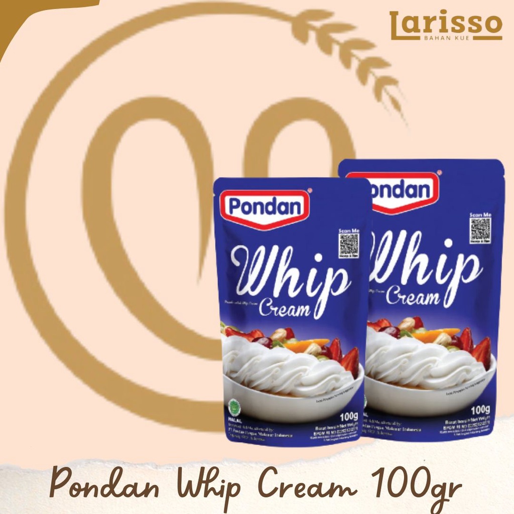 

PONDAN WHIP CREAM POWDER 100GR POUCH