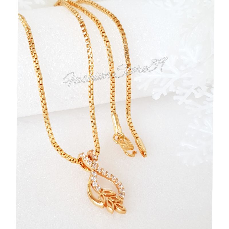 Kalung dewasa impor Fashion Daun Perhiasan lapis emas 18k yaxiya xuping Bestquality impor