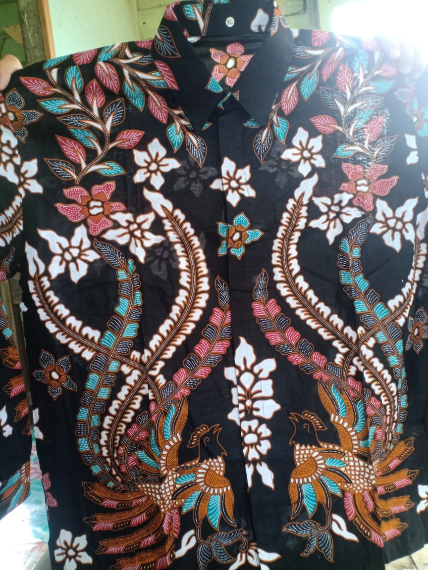 Size M L Xl Xxl Xxxl Bswart Batik Hrb026 Kenongo Hem / Kemeja Batik / Kemeja Pria Lengan Panjang