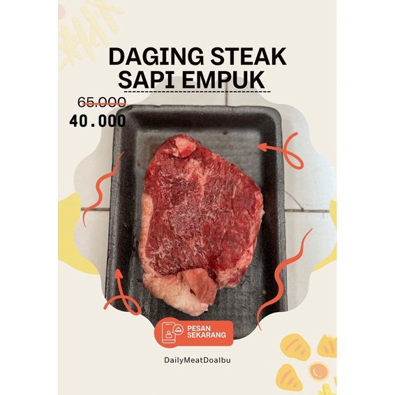 Jual Daging Sapi Ribeye Steak Import Aus Beef Grade A Rib Eye Cube Roll Gram Shopee