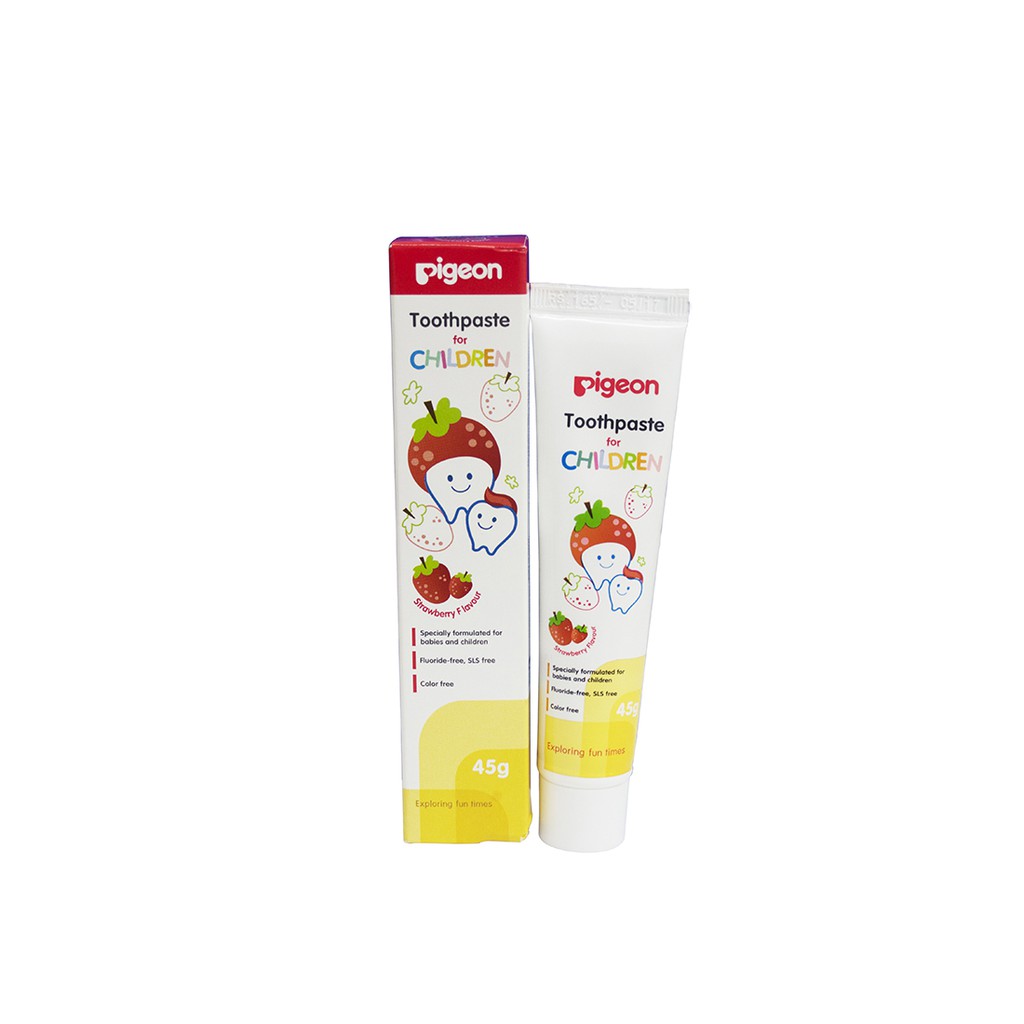 Pigeon Toothpaste 45g Strawberry Pasta Gigi Bayi Odol 45 g Tooth Paste