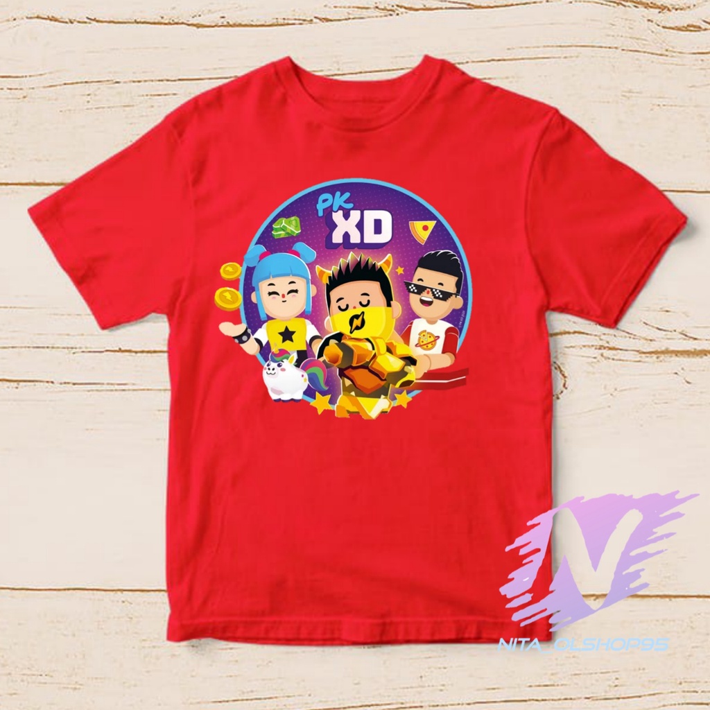 KAOS PK XD TERBARU BERMAIN DENGAN TEMAN BAJU KAOS ANAK PKXD TERBARU