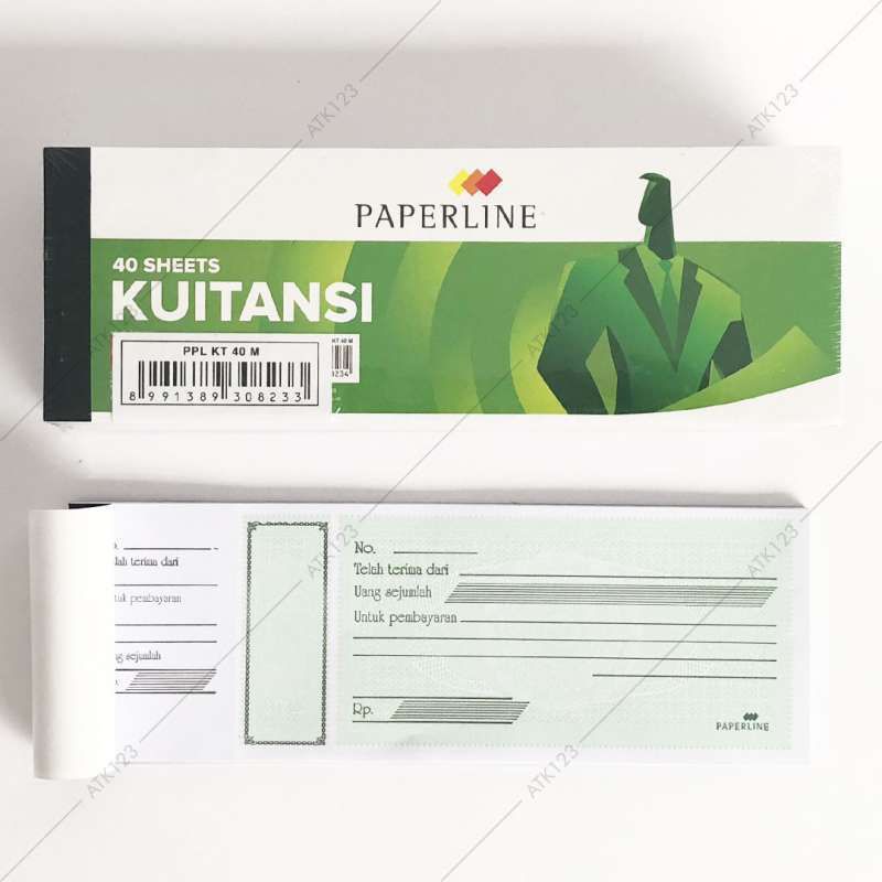 

paperline kuitansi 40 m 40 lembar (kecil)