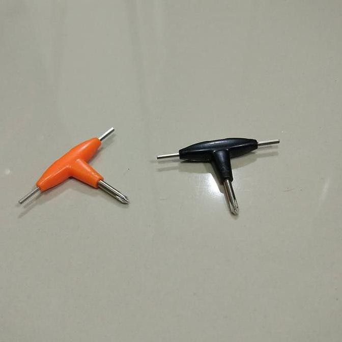 3 in 1 Portable Screw Driver Obeng ALLEN KEY KUNCI T Alien Key RDTA TERLENGKAP