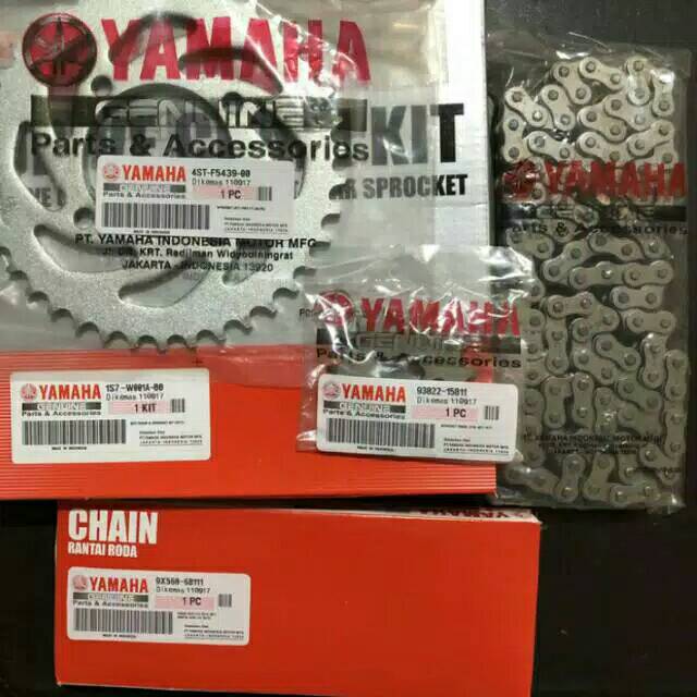 GEAR SET PAKET GIR RANTAI RODA YAMAHA JUPITER MX LAMA JUPITER MX OLD 1S7 4S7 2010