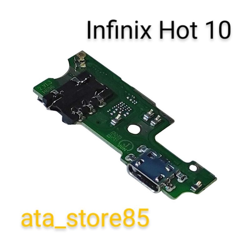 Papan Charger Infinix Hot 10s | Hot10s  PCB UI+Mic Connector Charger Board Konektor Cas Flexible Flexibel Carger Original