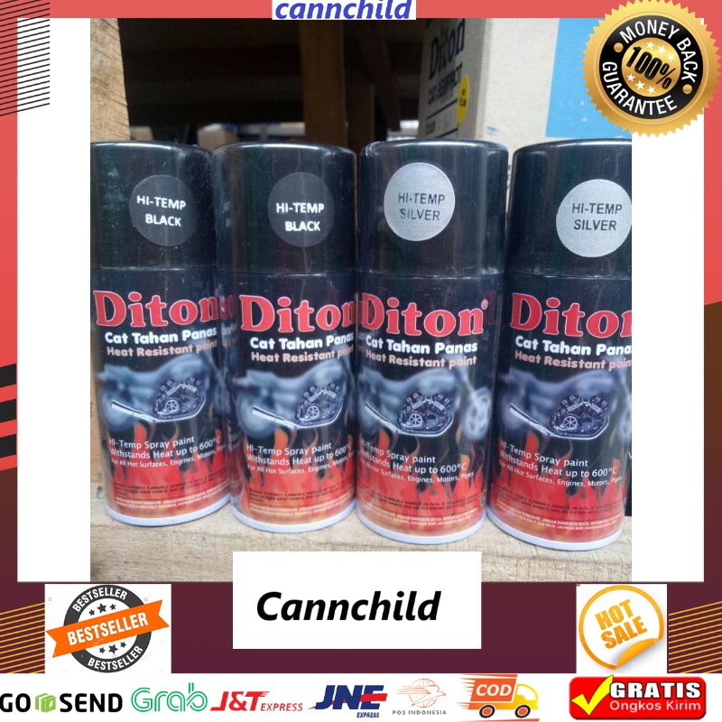 Cat Pilox DITON Knalpot Anti Panas HiTemp Black 150cc & 300 cc knalpot header sepeda motor mobil pyl