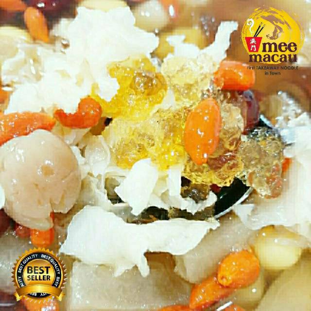 LARIS !!! Peach Gum Premium Super Lengkap Halal Mui | Peach Gum Dessert Tao Jiao Komplit Grade A