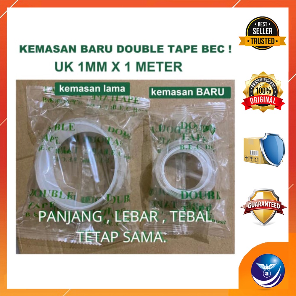 

Double Tape Merk B.E.C House Nano Tape Ivy Grip Tape Isolasi 2 Sisi - Penerbit Andi