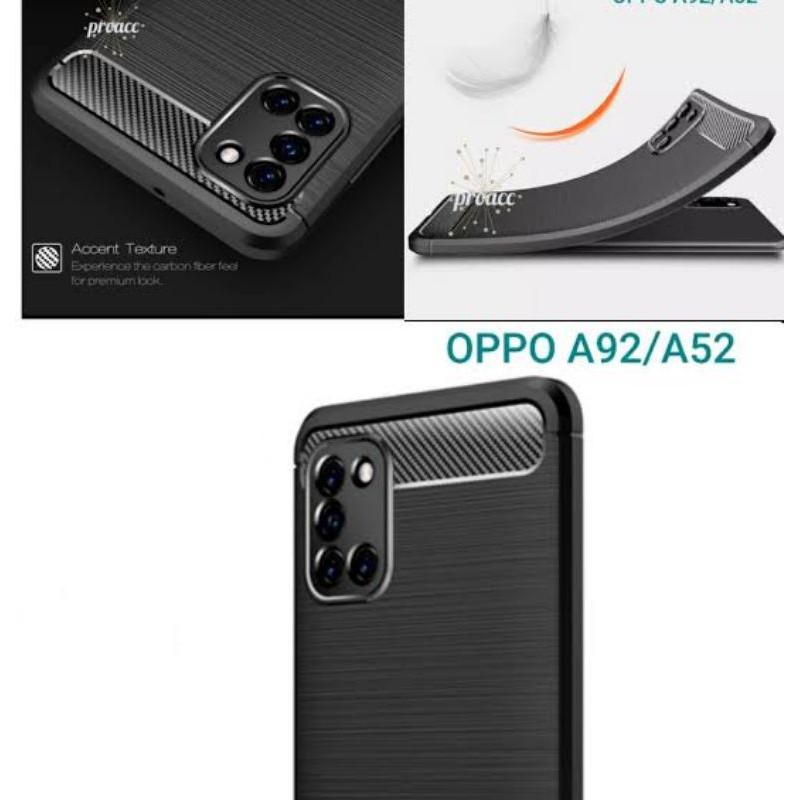 Case Oppo A92/A52 Premium Case Fiber Carbon