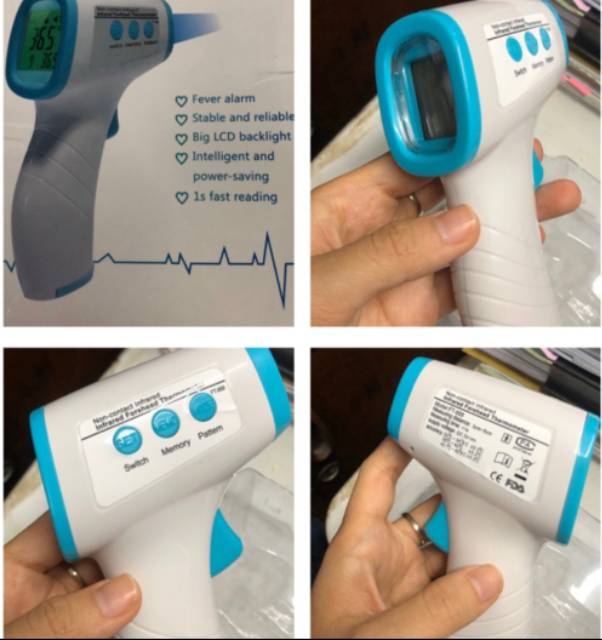 Ready stok Thermometer Infrared /Termometer Tembak Pengukur Suhu Tubuh Dewasa dan Anak