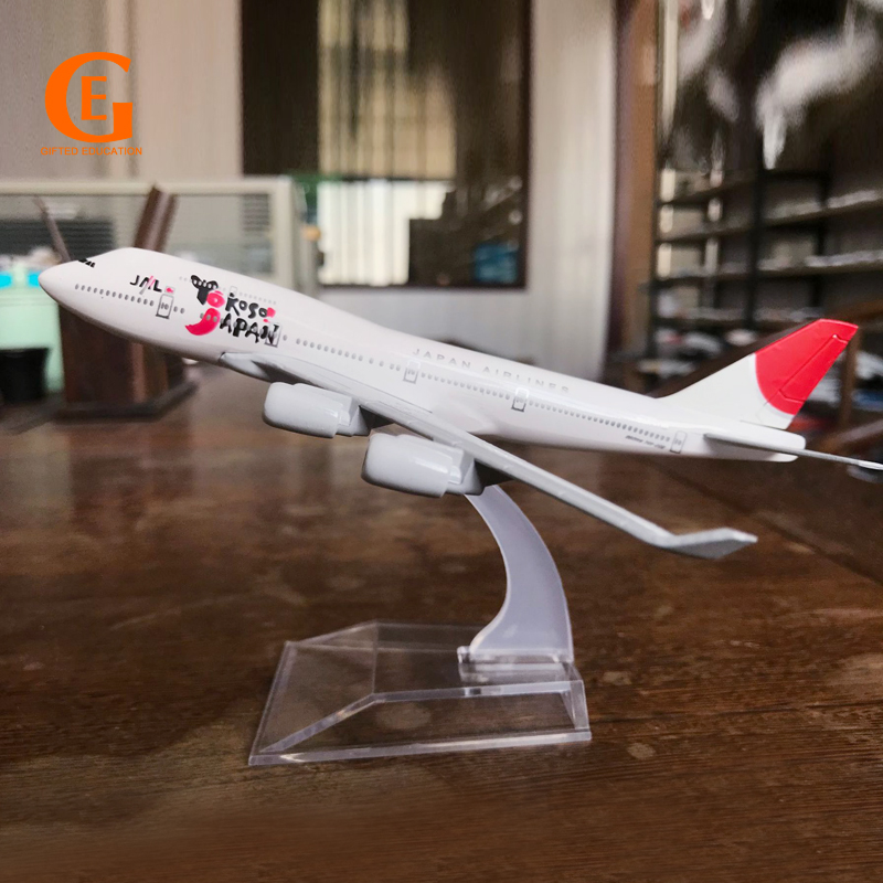 Japan Airlines YOKOSO Boeing 747model Pesawat B747 Diecast Metal Airplane Pesawat Penerbangan Koleksi Mainan