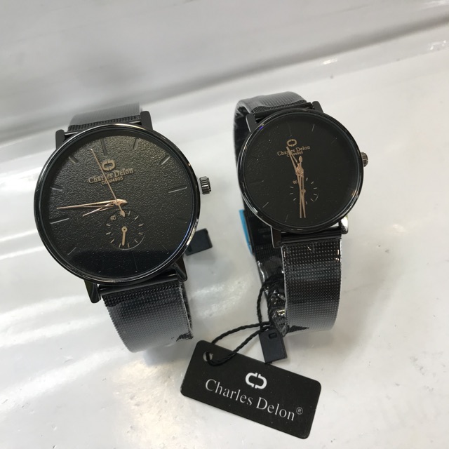 JAM TANGAN COUPLE CHARLES DELON RT PASIR ORIGINAL