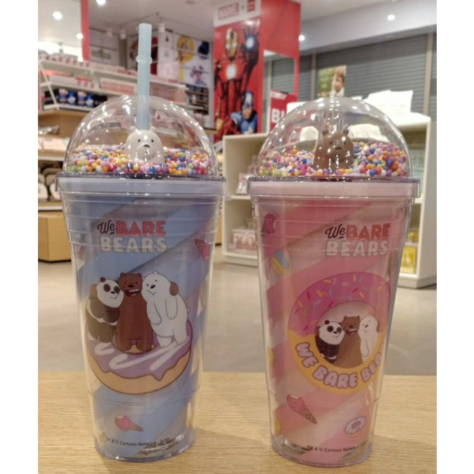 we bare bears botol tumbler 480ml / botol tumbler we bare bears miniso / botol minum anak-anak